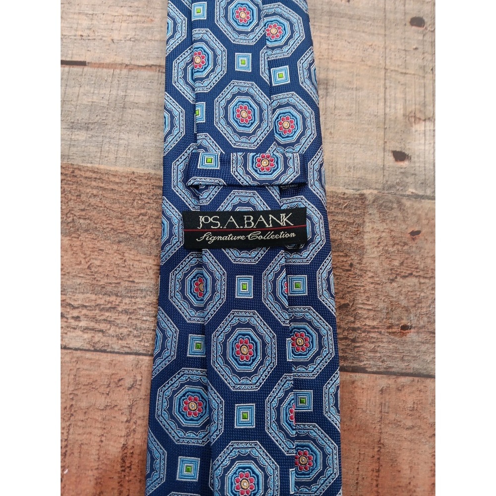 Jos A. Bank‎ Signature Collection Tie Multicolor Design Geometric